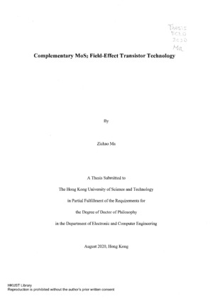 Complementary MoS₂ field-effect transistor technology