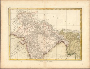 Carte hydro-geo-graphique des Indes orientales, en deca̧ et au dela du Gange avec leur archipel