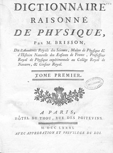 Dictionnaire raisonné de physique