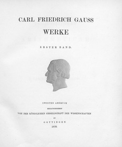 Carl Friedrich Gauss Werke