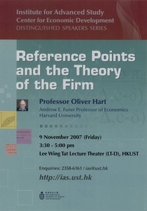 Reference Points and the Theory of the Firm
