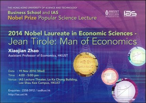 2014 Nobel Laureate in Economic Sciences - Jean Tirole: Man of Economics