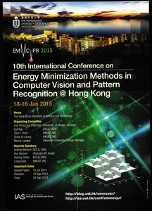 10th International Conference on Energy Minimization Methods in Computer Vision and Pattern Recongnition @ Hong Kong