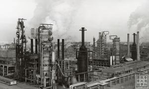 A corner view of the Taching Oil Refinery